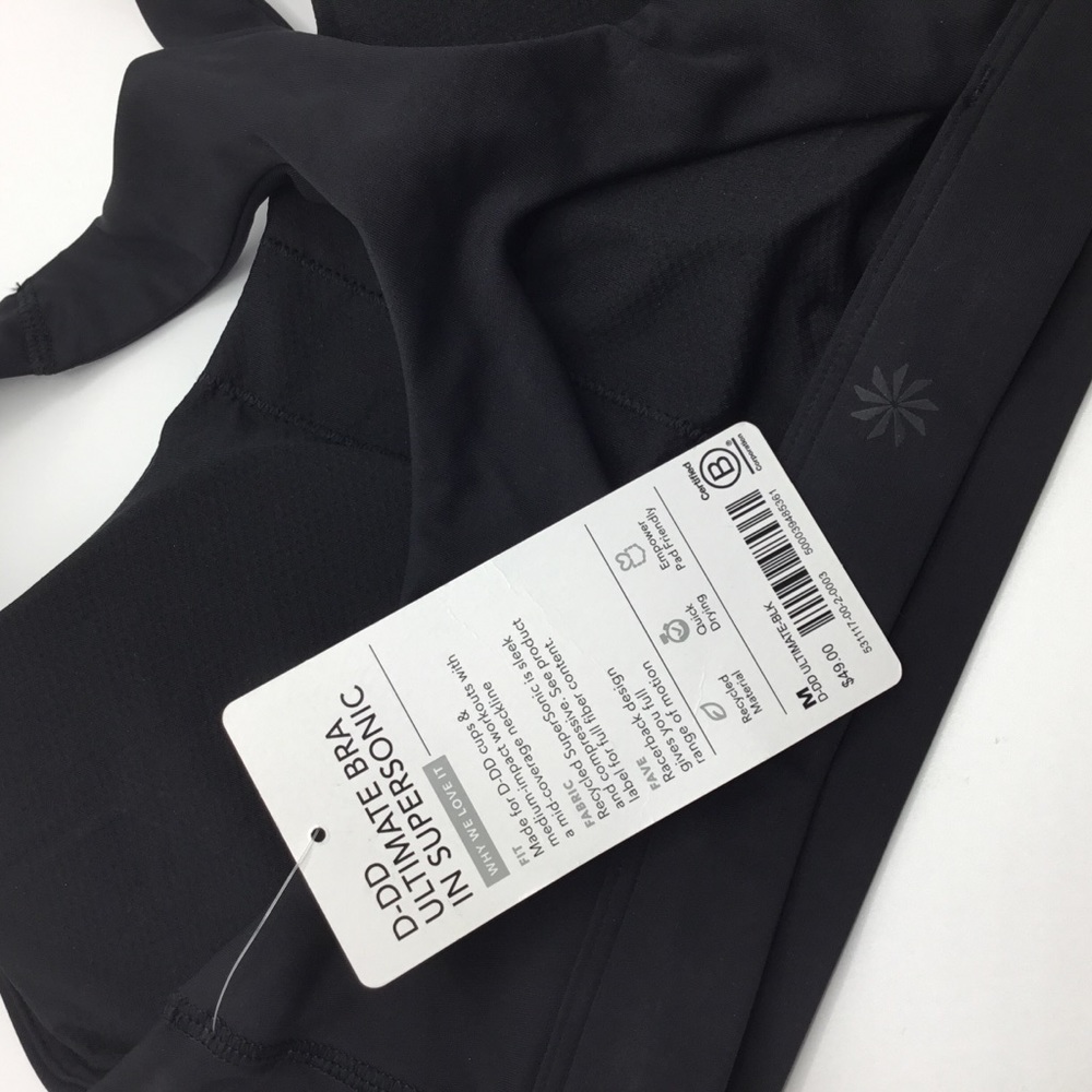Athleta Ultimate Bra D/DD in Supersonic Black New - Picture 6 of 12